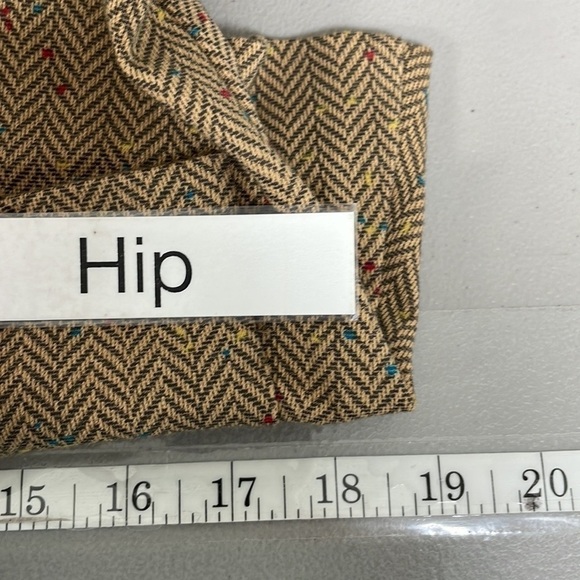 Cabi Penny Blazer Herringbone Brown Tan Bows Pockets Size Medium 3170 - Picture 15 of 17